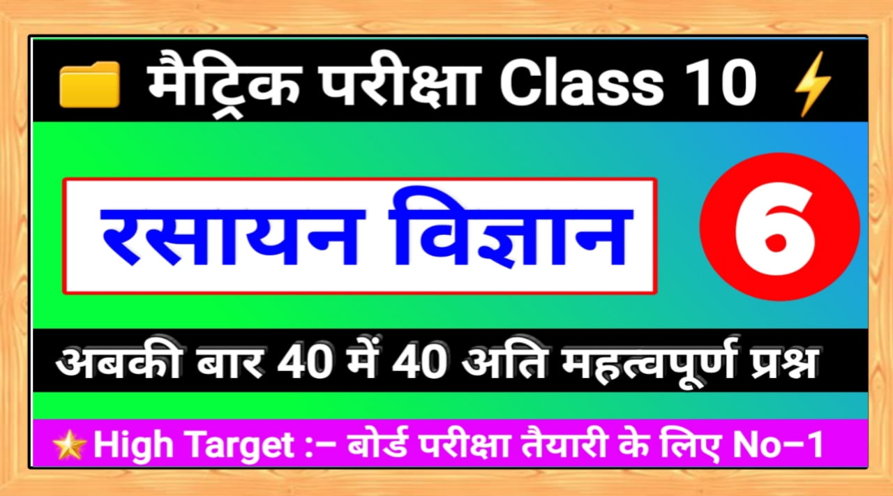 कार्बन एवं उसके यौगिक Class 10 Objective PDF Download